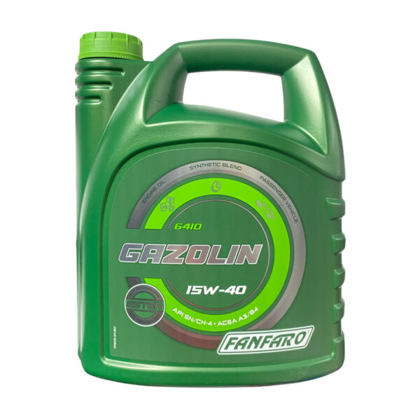 ACEITE SEMISINTETICO GAZOLIN 15W-40 SN/CH-4 (ENVASE DE 4L ) FANFARO