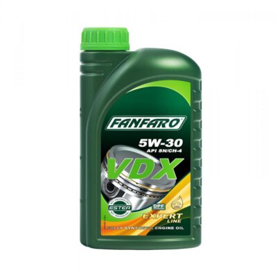 ACEITE SINTETICO PARA MOTORES DE GASOLINA Y DIESEL FANFARO VDX SAE 5W-30 API SN/CH-4 1 LITRO 