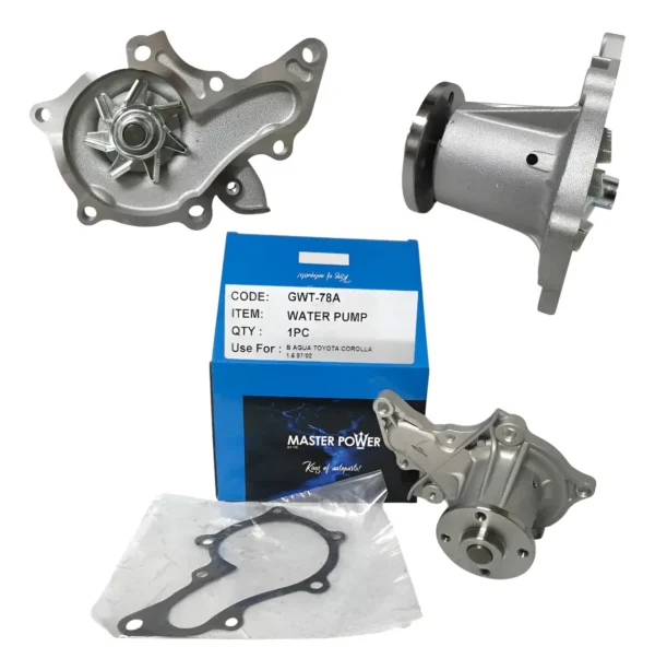 BOMBA DE AGUA TOYOTA COROLLA-AVILA-SKY-ARAYA-BABY CAMRY-PANTALLITA 1.6L-1.8L MASTER POWER