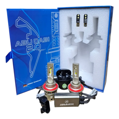 BOMBILLO LED ABU DABI 2.0 H13 SCUDERIA (KIT) 6000K 85W (28.000 LM) HAMMER