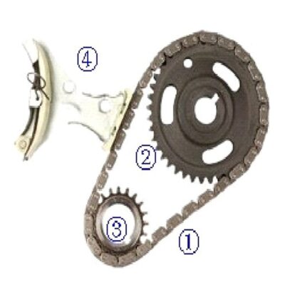 KIT CADENA DE TIEMPO CHEVROLET CAVALIER 134 CID 2.2 (94-02) PONTIAC SUNFIRE (95-02) BUICK CENTURY (94-96) TVA