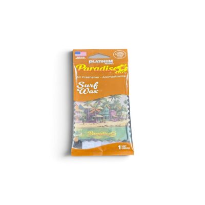 AMBIENTADOR PLAT PAPER 1PK SURF WAX NEW PARADISE AIR